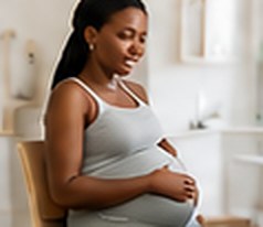 A pregnant woman during a check-up